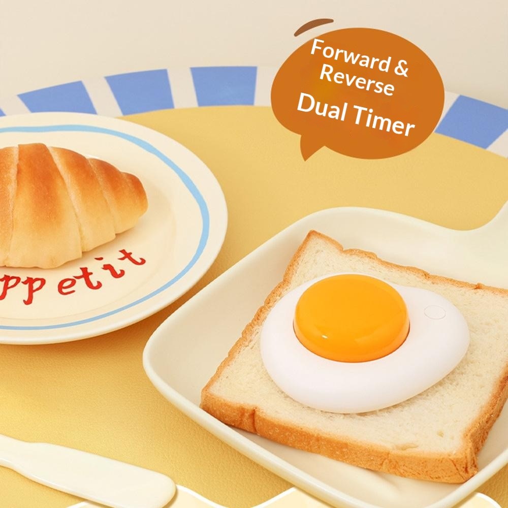Creative Egg Magnetic Timer Kitchen Countdown Clock with Forward  /  Reverse Timing Modes for Cooking  /  Study  /  Work
