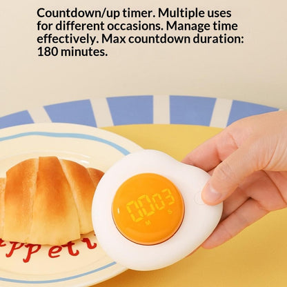 Creative Egg Magnetic Timer Kitchen Countdown Clock with Forward  /  Reverse Timing Modes for Cooking  /  Study  /  Work