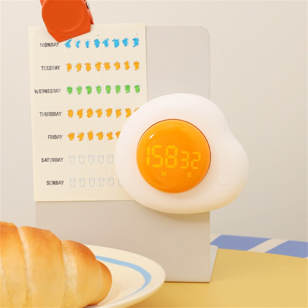 Creative Egg Magnetic Timer Kitchen Countdown Clock with Forward  /  Reverse Timing Modes for Cooking  /  Study  /  Work
