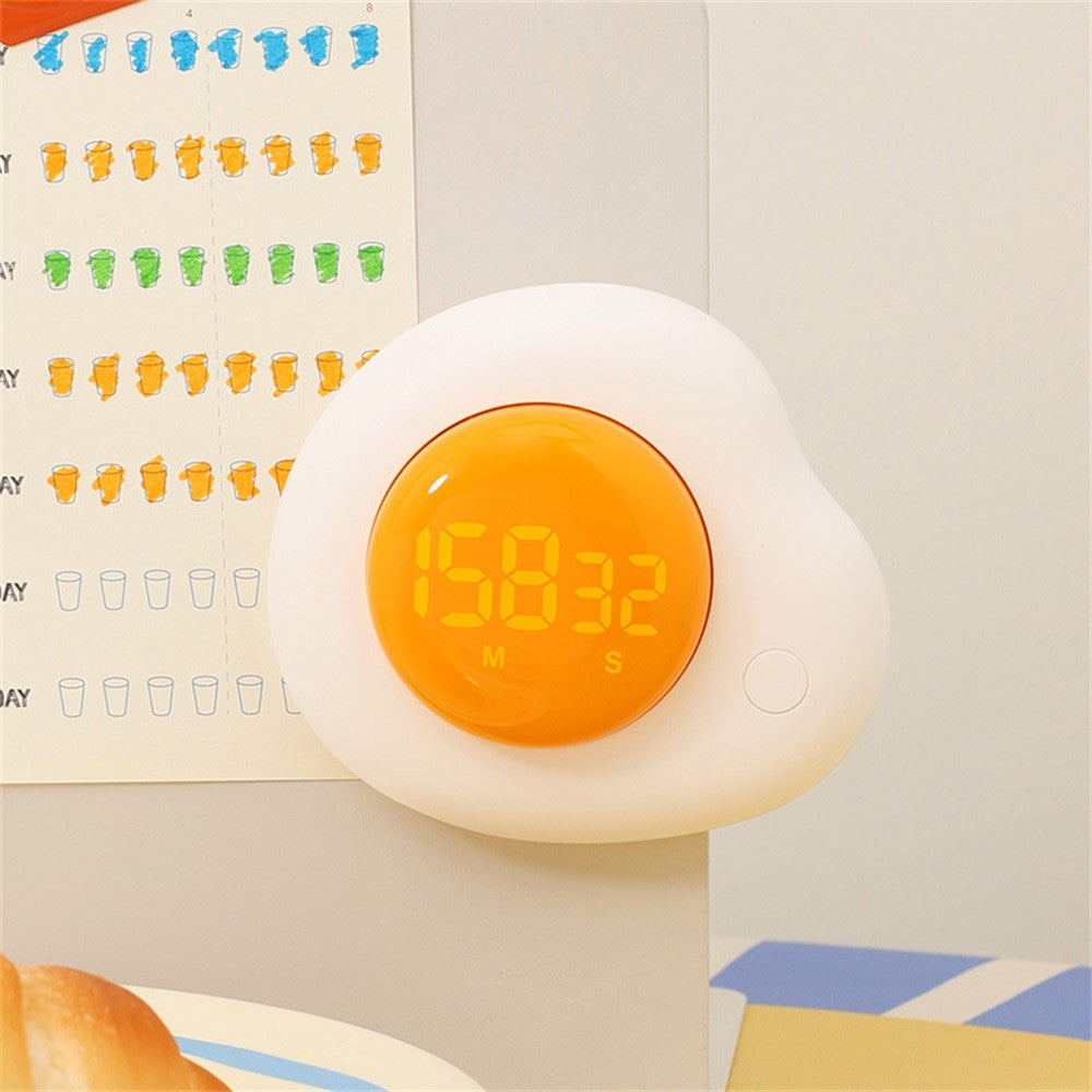 Creative Egg Magnetic Timer Kitchen Countdown Clock with Forward  /  Reverse Timing Modes for Cooking  /  Study  /  Work
