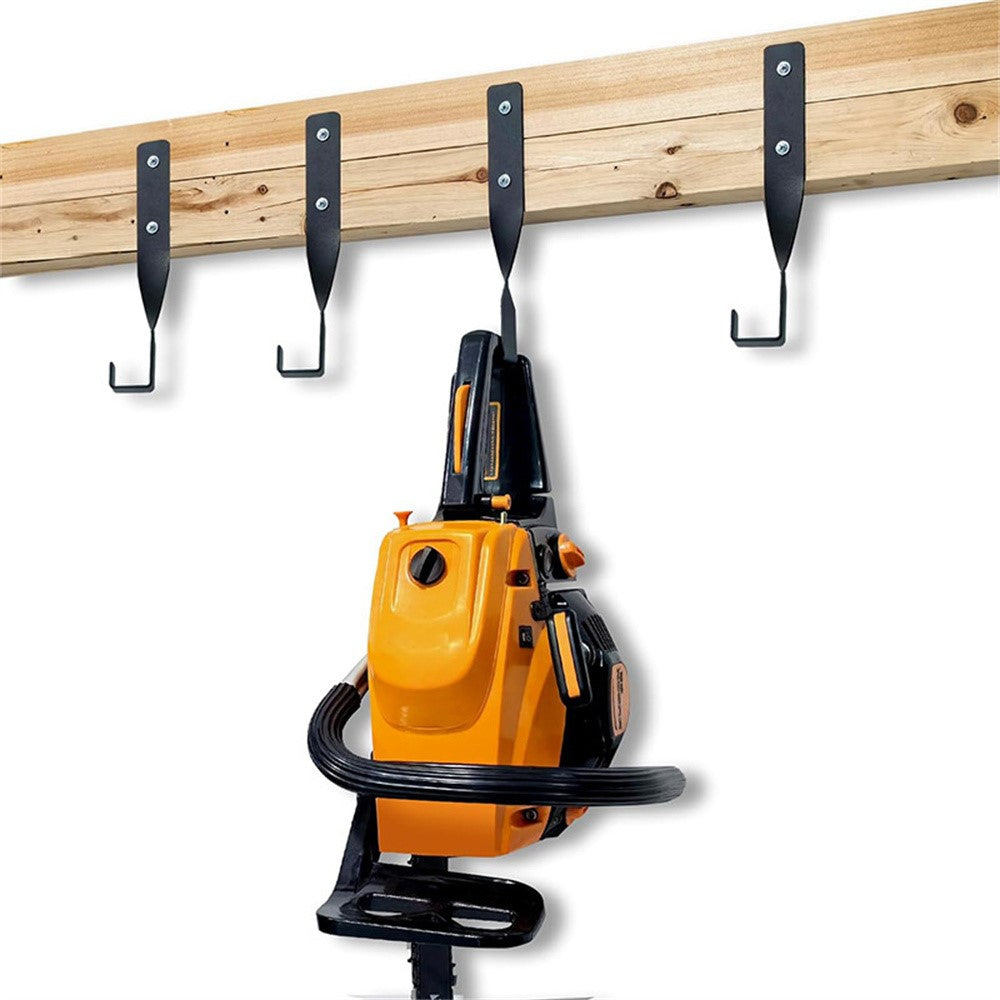 4Pcs Heavy Duty Chainsaw Storage Rack Wall Mount Hook Garage Tool Holder