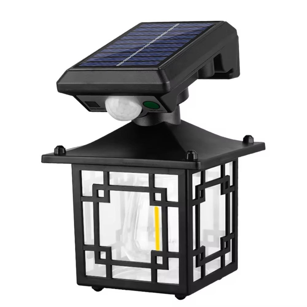 Solar Wall Light Outdoor Waterproof Motion Sensor LED Light with Intelligent Control Three Lighting Modes