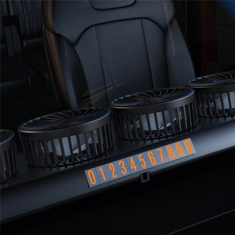 4-Kopf Kühlventilator für Autos – 360° Rotation & schnelles Kühlen