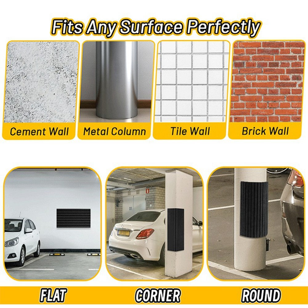 2Pcs Garage Wall Column Protector Self-Adhesive EVA Foam Parking Guard Bumper Protectors for Car Door Bump Protection