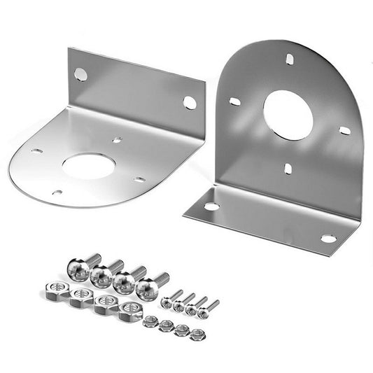 2Pcs 304 Stainless Steel L-Bracket LED Light Rack Holder Watermelon Shape LED Lamp Holder for Truck Chassis Undercarriage