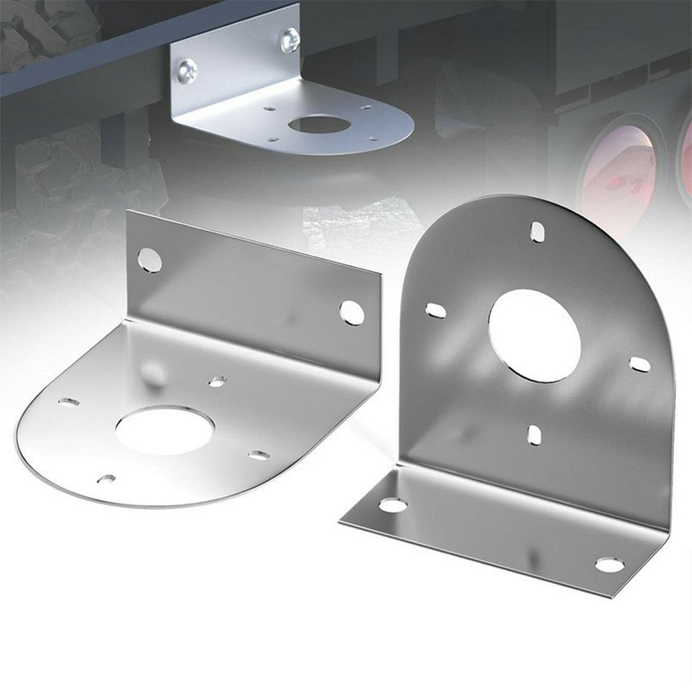 2Pcs 304 Stainless Steel L-Bracket LED Light Rack Holder Watermelon Shape LED Lamp Holder for Truck Chassis Undercarriage