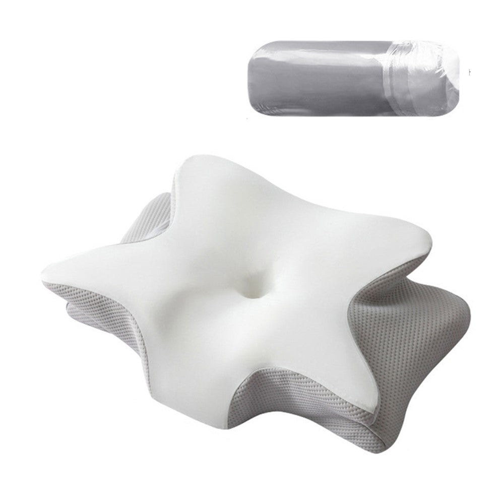 Small Size 60x40x13cm Butterfly Shape Memory Foam Pillow with Removable Cover Ergonomic Cervical Support Neck Pillow