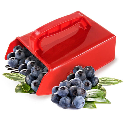 Berry Picker Blueberry Lingonberry Scoop Metal Comb Ergonomic Handle Design Berry Picking Rake Tool (BPA Free, No FDA Certificate)