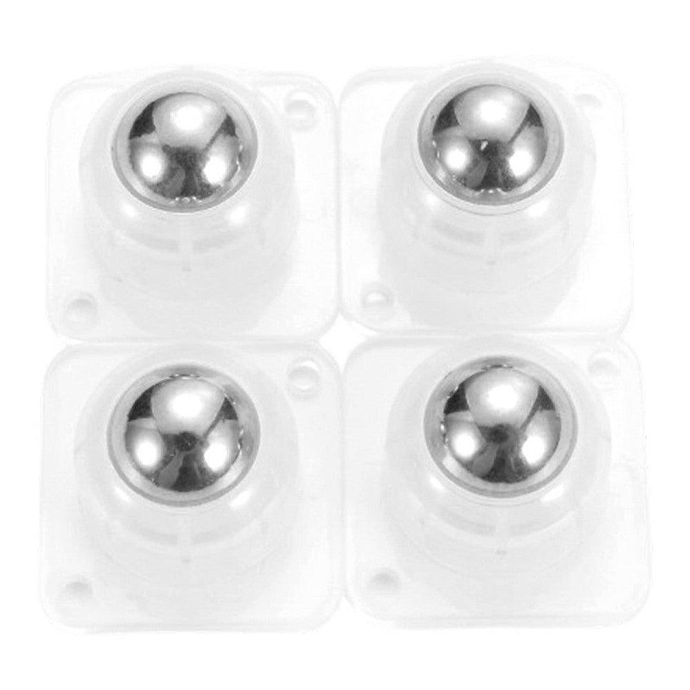 4Pcs 36x36mm Self-Adhesive Swivel Casters 60KG Load 360° Rotation Paste Caster Wheels for Furniture