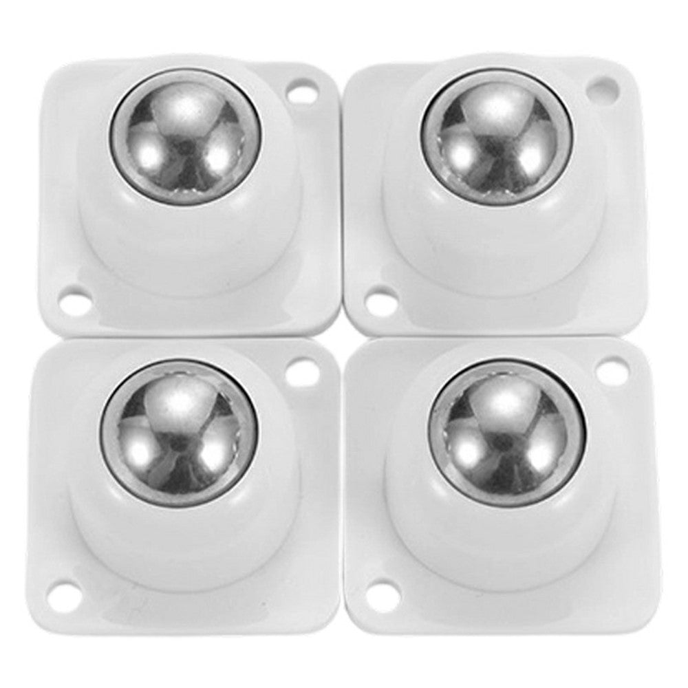 4Pcs 33x33mm Self-Adhesive Swivel Casters 40KG Load 360° Rotation Paste Caster Wheels for Furniture