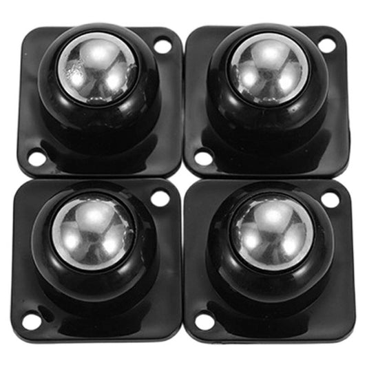 4Pcs 33x33mm Self-Adhesive Swivel Casters 40KG Load 360° Rotation Paste Caster Wheels for Furniture