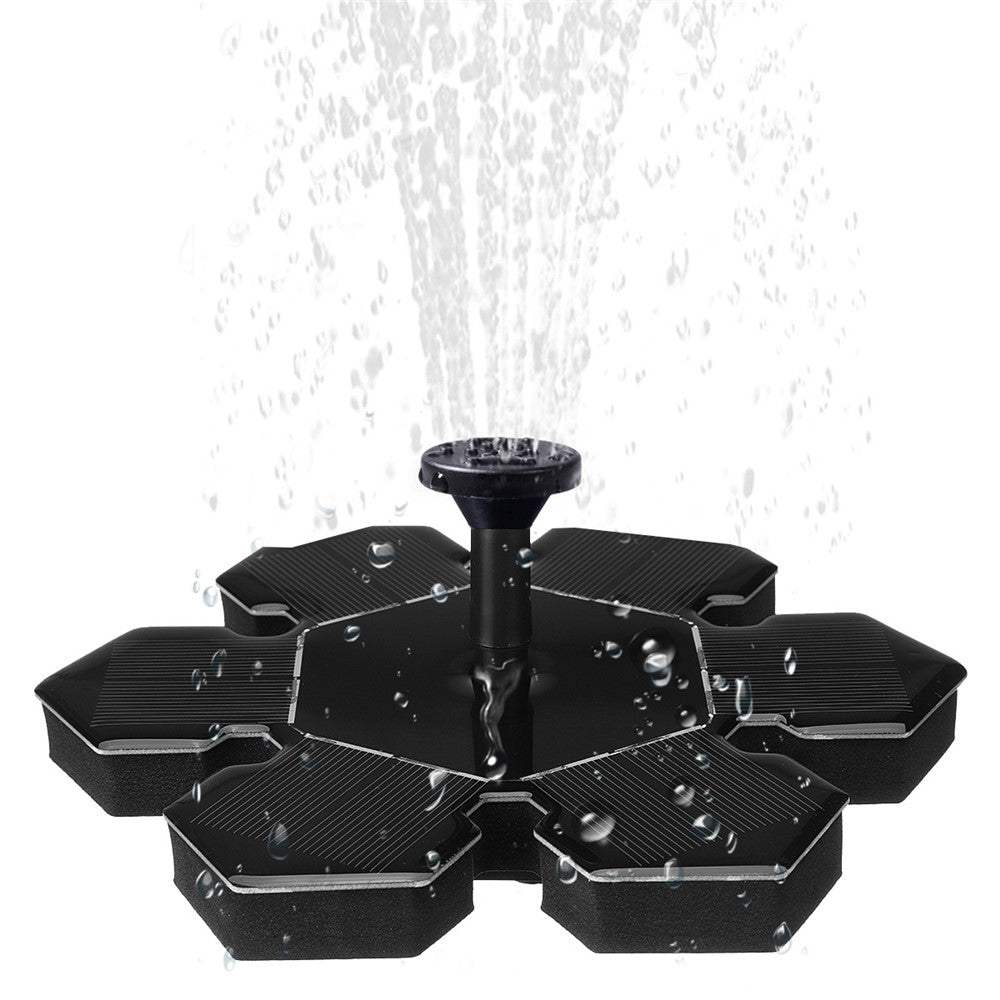 AS20A Mini Solar Powered Fountain Water Pump Garden Water Feature Floating Fish Tanks Decoration