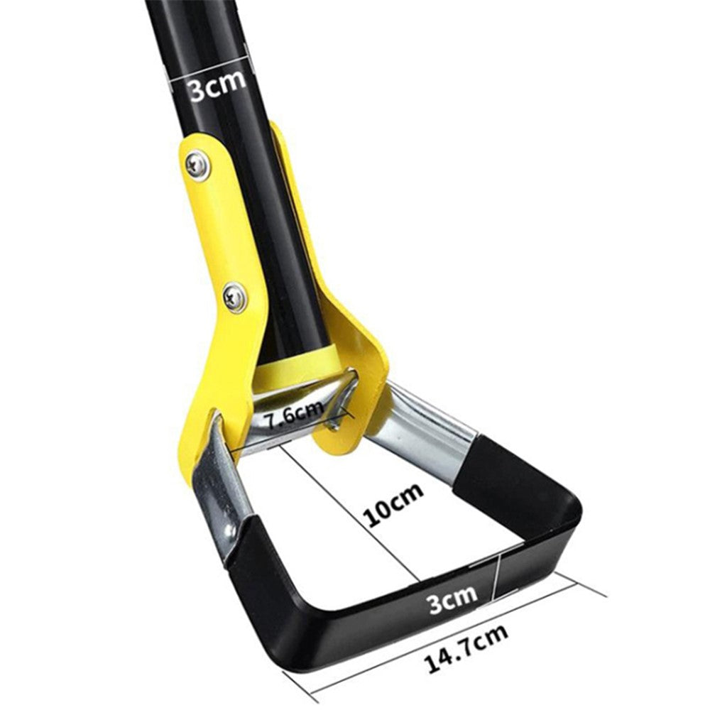 MYL-10 2.4m 6-Section Long Handle Hoe Garden Tool Loop Stirrup Hoe Scuffle Hoe for Weeding Gardening
