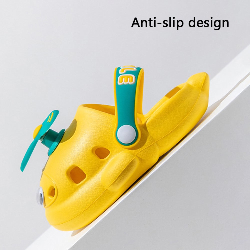 Toddler Boys’ & Girls’ Airplane Garden Shoes – Lightweight EVA Beach Sandals & Summer Slippers (1 Pair)