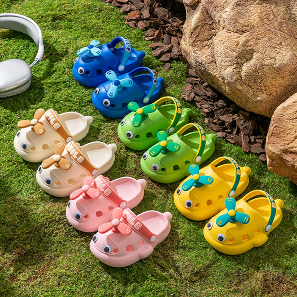 Toddler Boys’ & Girls’ Airplane Garden Shoes – Lightweight EVA Beach Sandals & Summer Slippers (1 Pair)