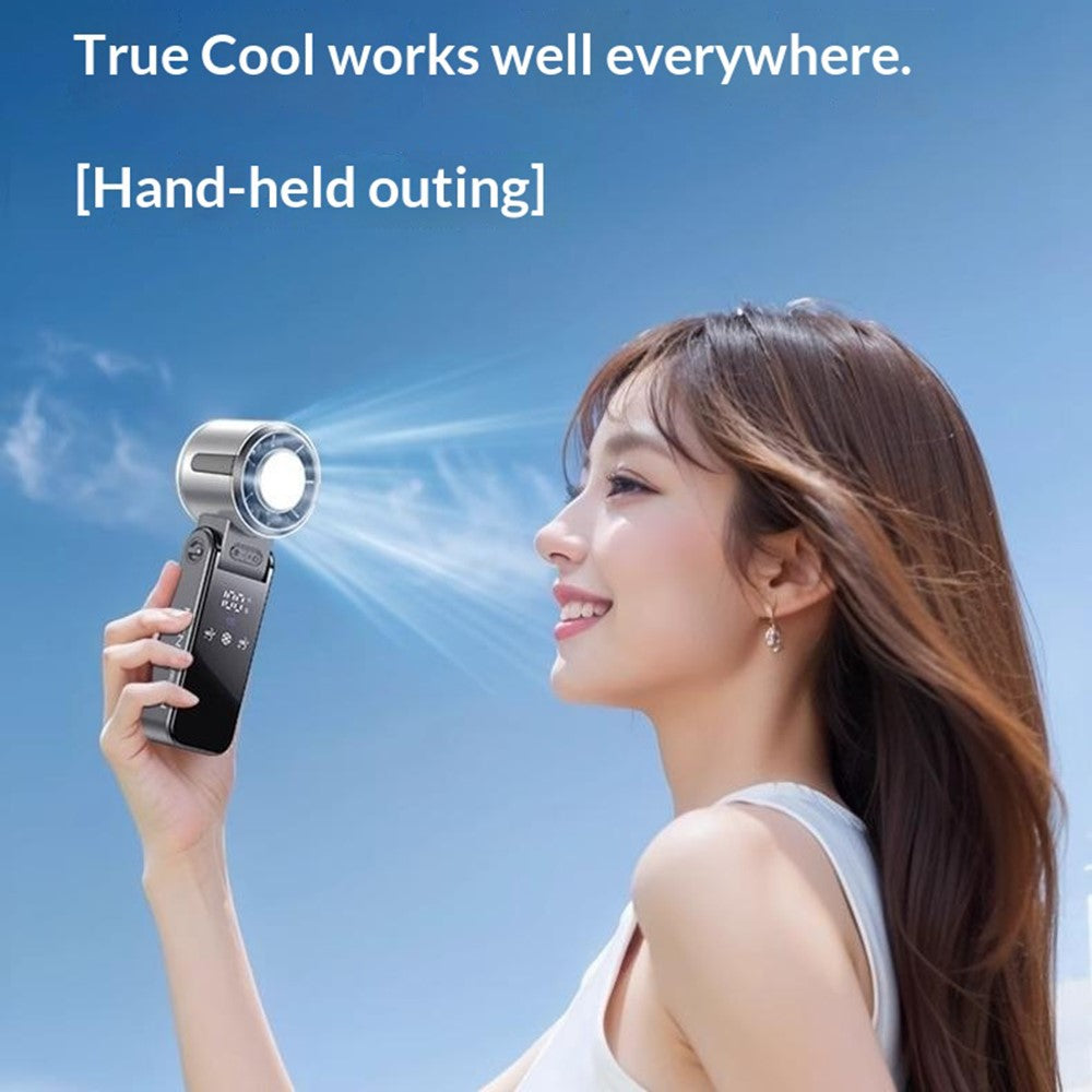 Mini-TEC-Halbleiter-Kühlventilator – Tragbarer 3-in-1 Ventilator für Nacken und Schreibtisch mit LED-Anzeige