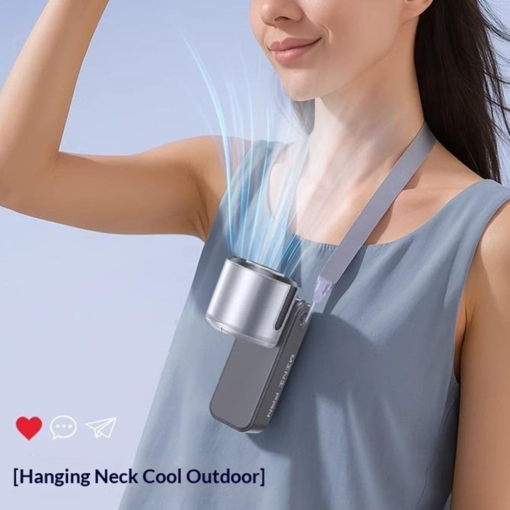 Mini-TEC-Halbleiter-Kühlventilator – Tragbarer 3-in-1 Ventilator für Nacken und Schreibtisch mit LED-Anzeige
