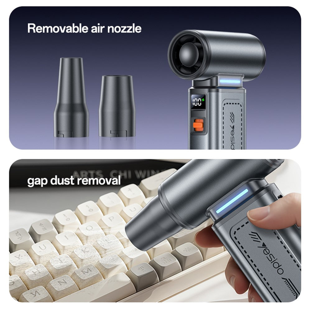 YESIDO YF19 Handheld: Stark, kabellos & tragbar – Gebläse & Staubsauger