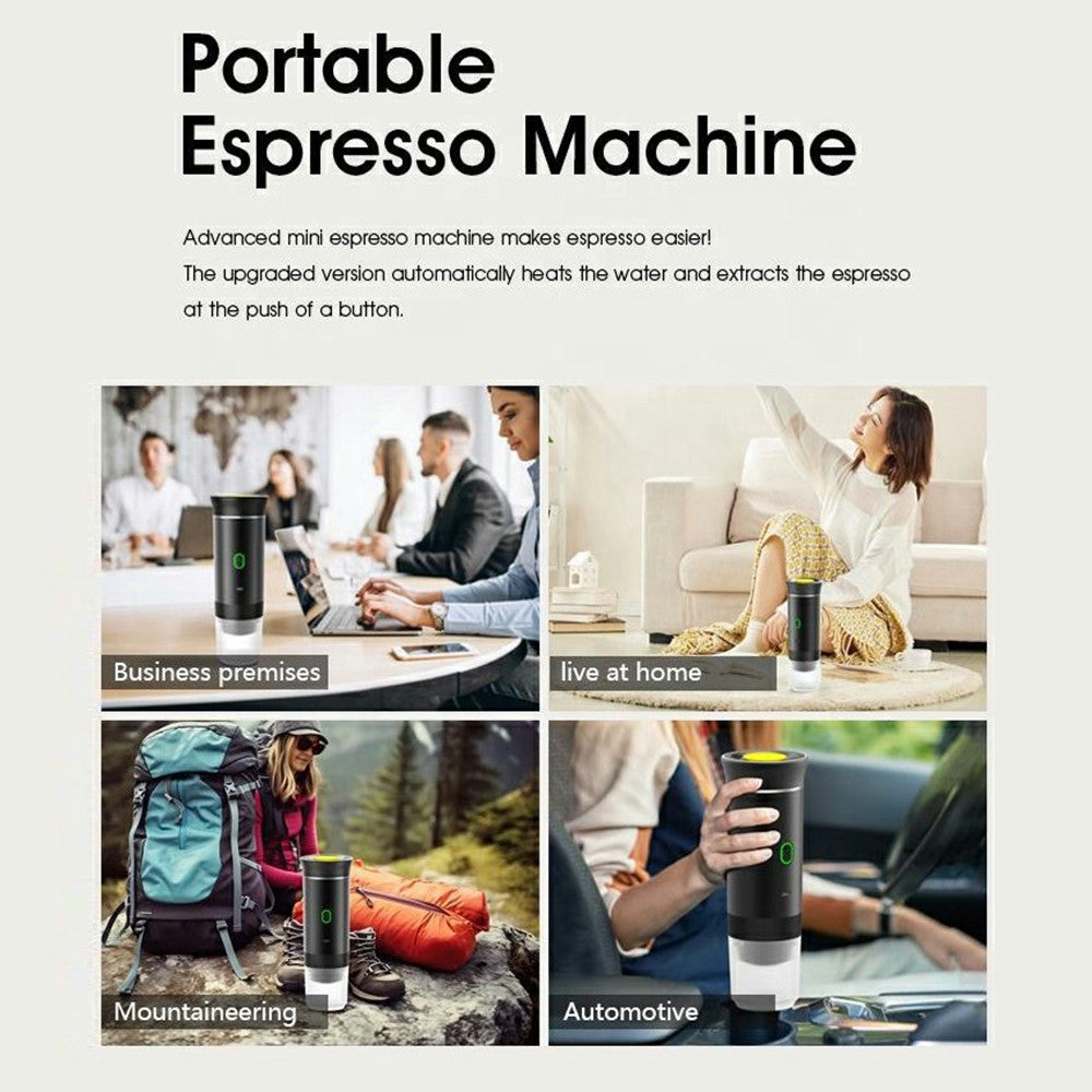 Tragbare Kaffeemaschine: Selbstheizend, Elektrisch, Espresso für unterwegs (Kaffee & Kapseln)