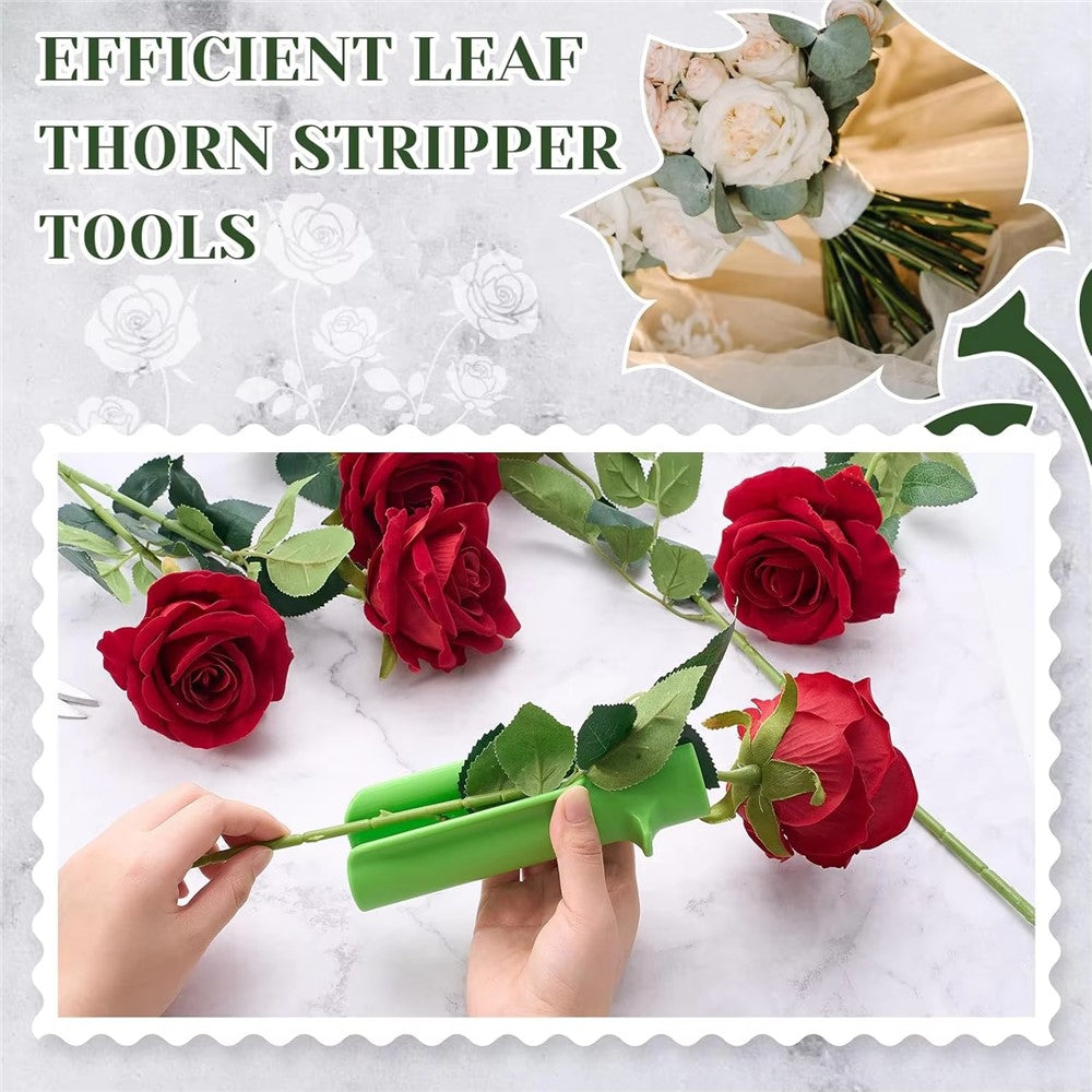 Handheld Rose Thorn Remover Portable Stem Stripper Tool for Gardening Flower Arrangement