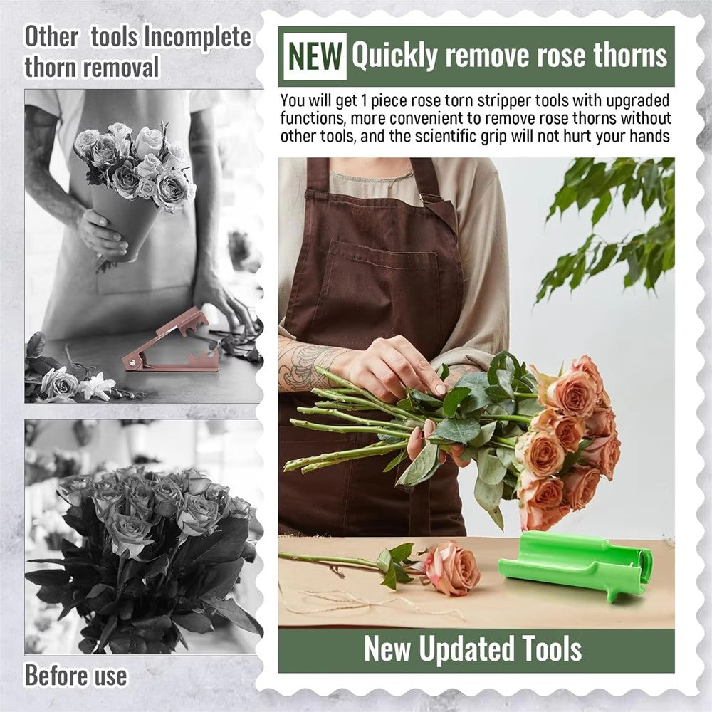 Handheld Rose Thorn Remover Portable Stem Stripper Tool for Gardening Flower Arrangement