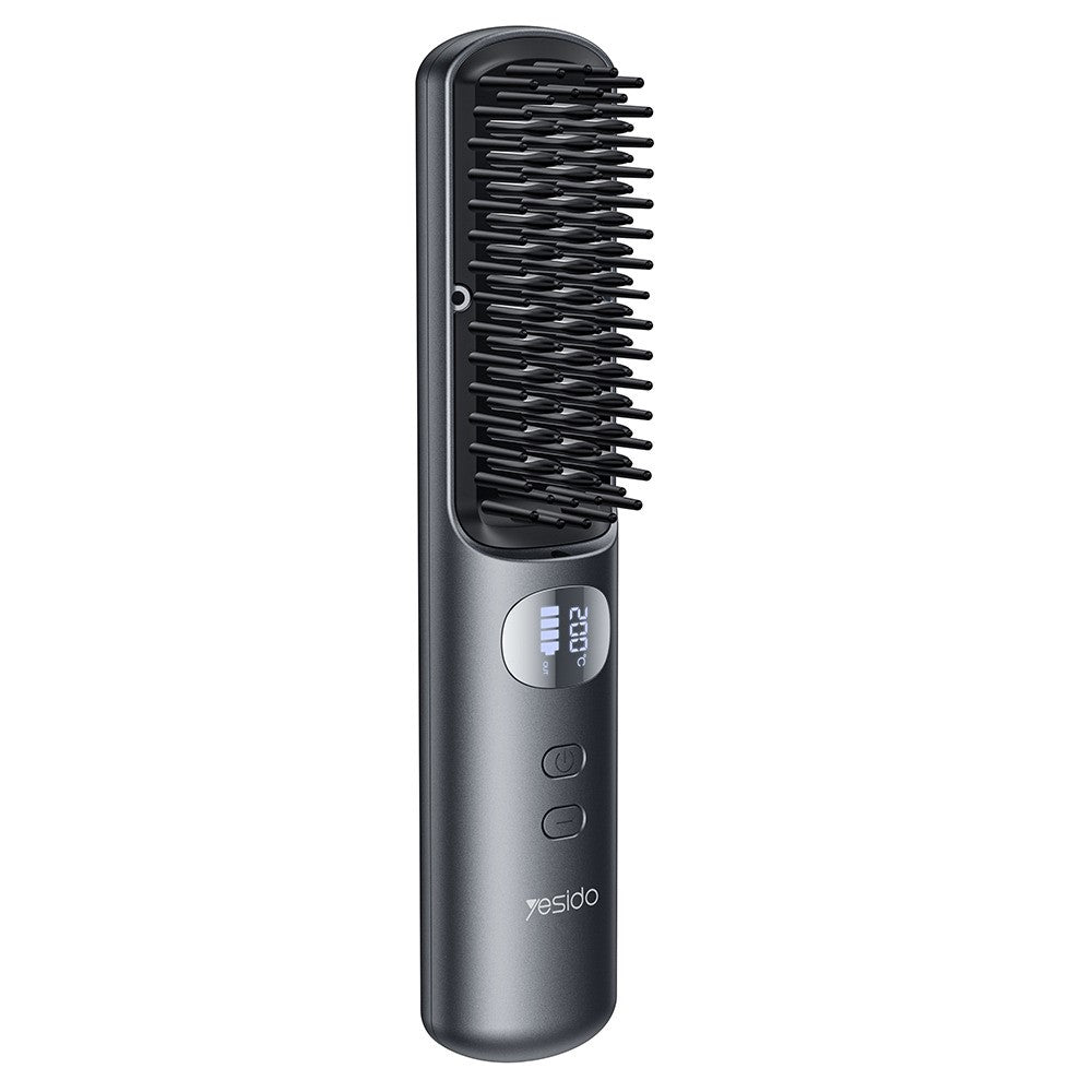 YESIDO MG23 Kabelloser Haarstrecker-Glätter 2in1 Styling-Tool mit 3 Temperaturstufen & Digital Display