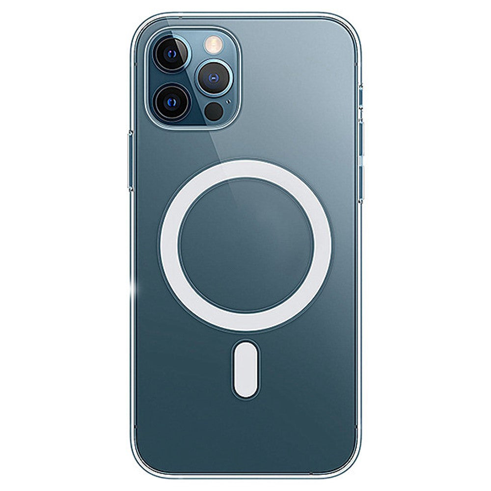 For iPhone 14 Pro 6.1 inch Compatible with MagSafe Clear Phone Case Wear-resistant Acrylic + TPU Hybrid Cover with Magnetic Charging Function
