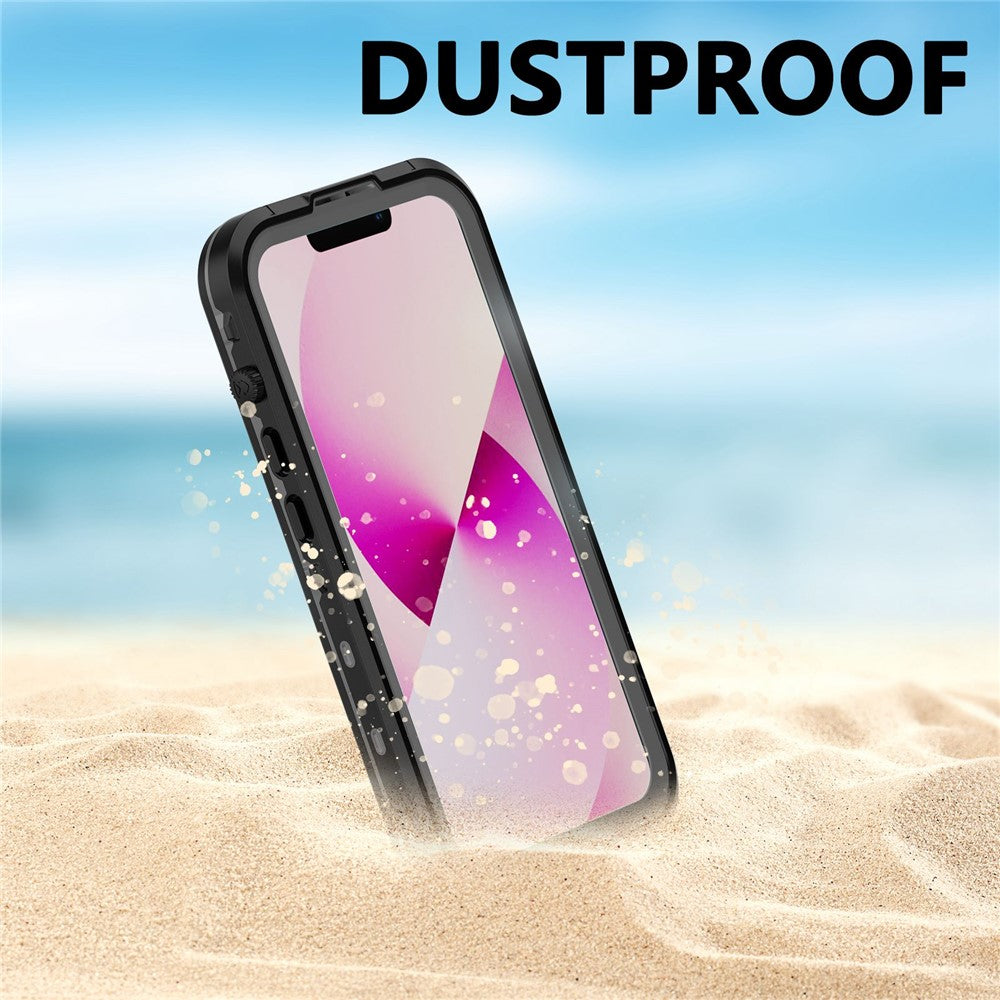 REDPEPPER Dot+ Series for iPhone 14 6.1 inch Compatible with MagSafe Wireless Charging Fall Proof Phone Cover IP68 Waterproof IP6X Dustproof Transparent Back Hybrid Phone Case