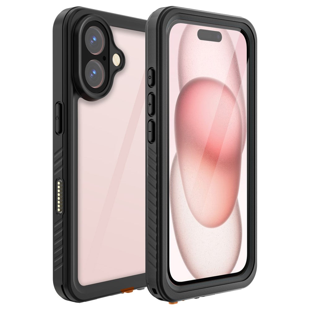 REDPEPPER FS Series For iPhone 16 Cell Phone Case IP68 Waterproof Clear Back Panel Phone Cover