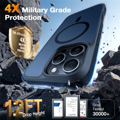 TORRAS Guardian-Mag Series For iPhone 16 Pro Case Compatible with MagSafe Skin-Touch Matte PC+TPU Phone Cover