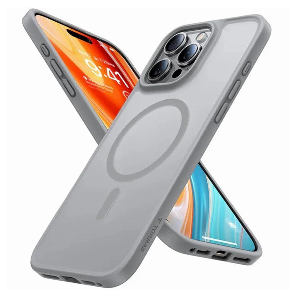 TORRAS Guardian-Mag Series For iPhone 16 Pro Case Compatible with MagSafe Skin-Touch Matte PC+TPU Phone Cover