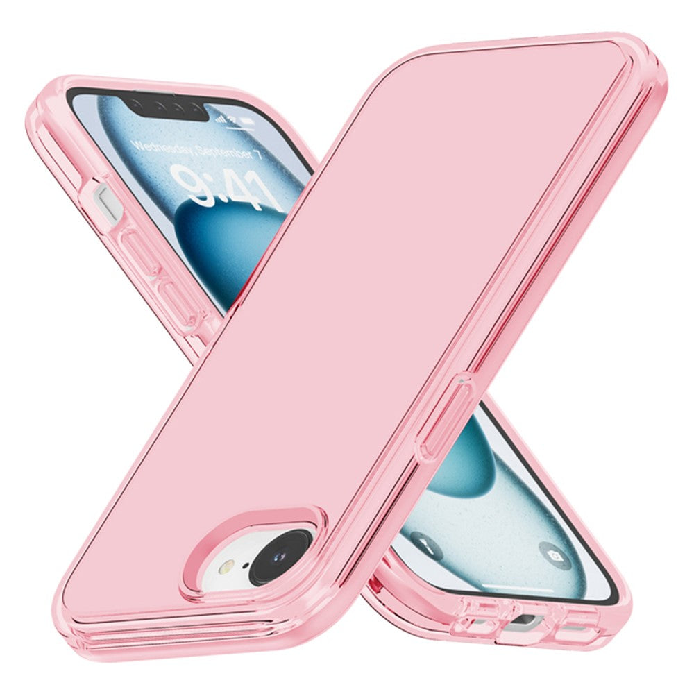 For iPhone 17e / 16e Case Thickened Shockproof TPU+PC Clear Back Cover