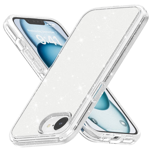 For iPhone 17e / 16e Case Thickened Shockproof TPU + PC Glitter Back Cover