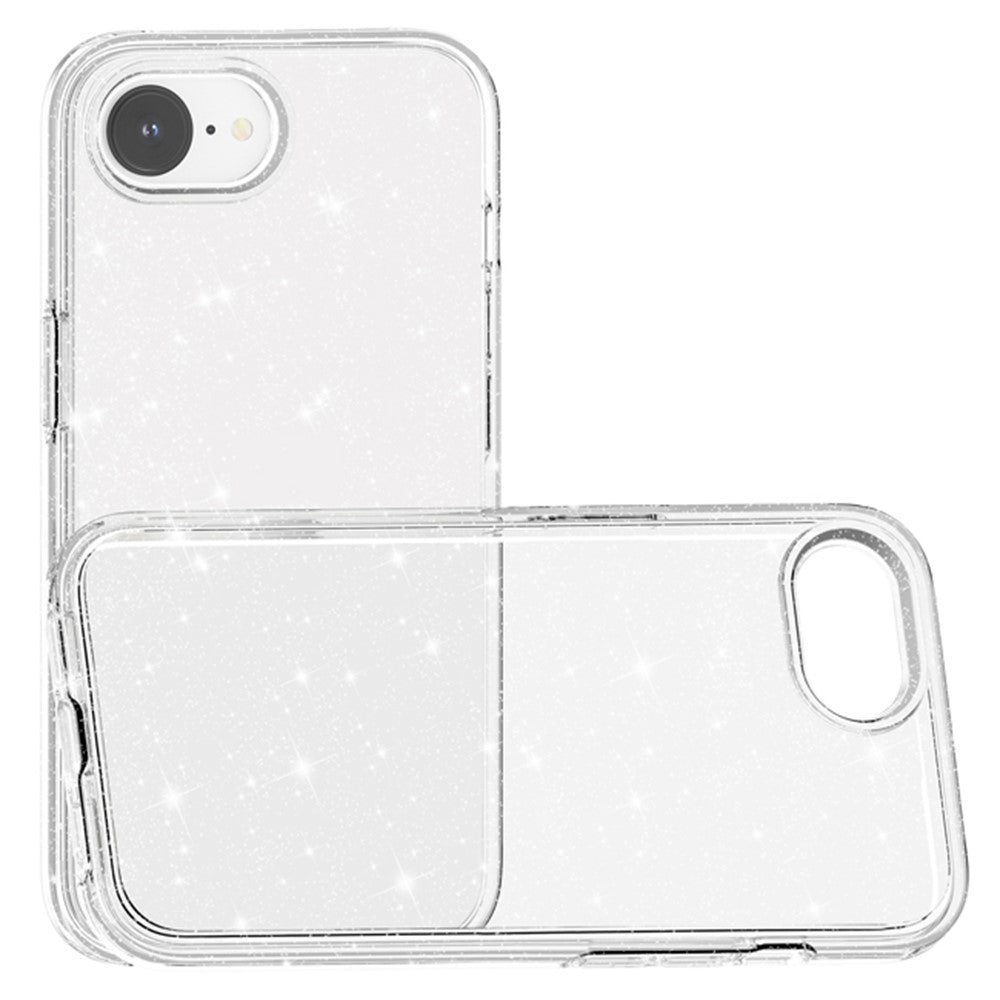 For iPhone 17e / 16e Case Thickened Shockproof TPU + PC Glitter Back Cover