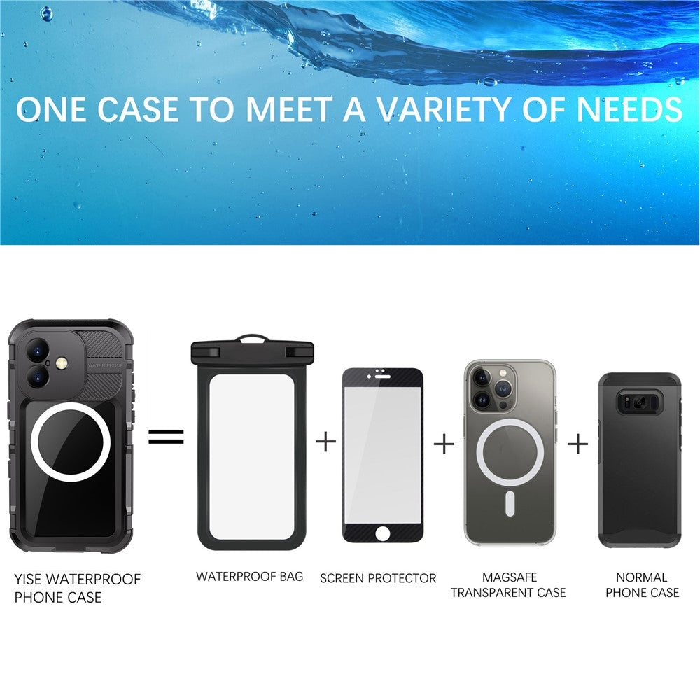 SHELLBOX M Series For iPhone 16 IP68 Waterproof Case Metal Diving Phone Cover Compatible with MagSafe