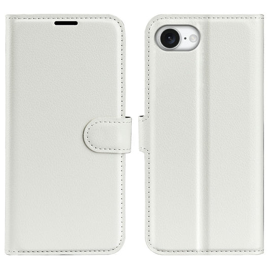 For iPhone 17e / 16e Case Litchi Texture Shockproof Leather Wallet Phone Cover