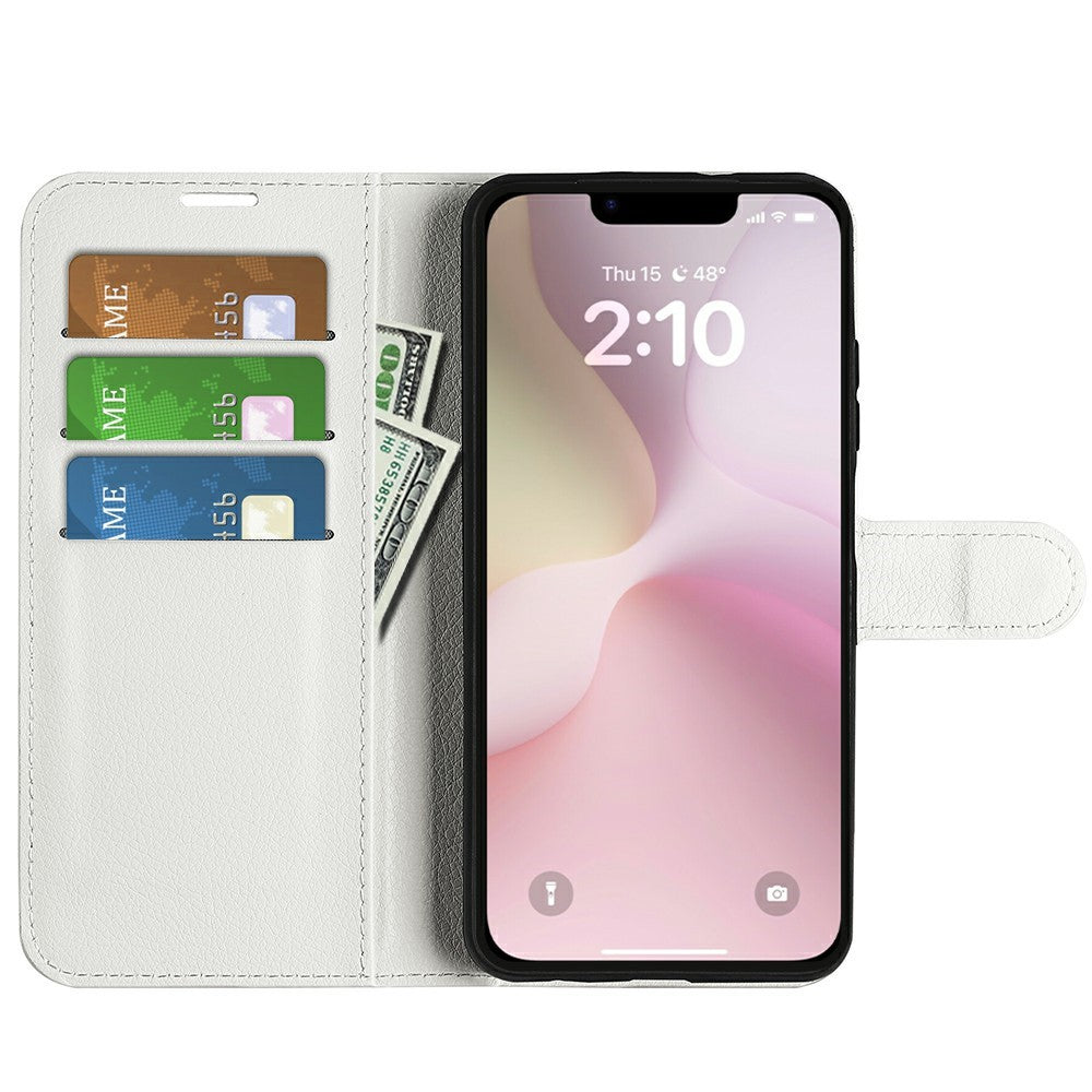 For iPhone 17e / 16e Case Litchi Texture Shockproof Leather Wallet Phone Cover