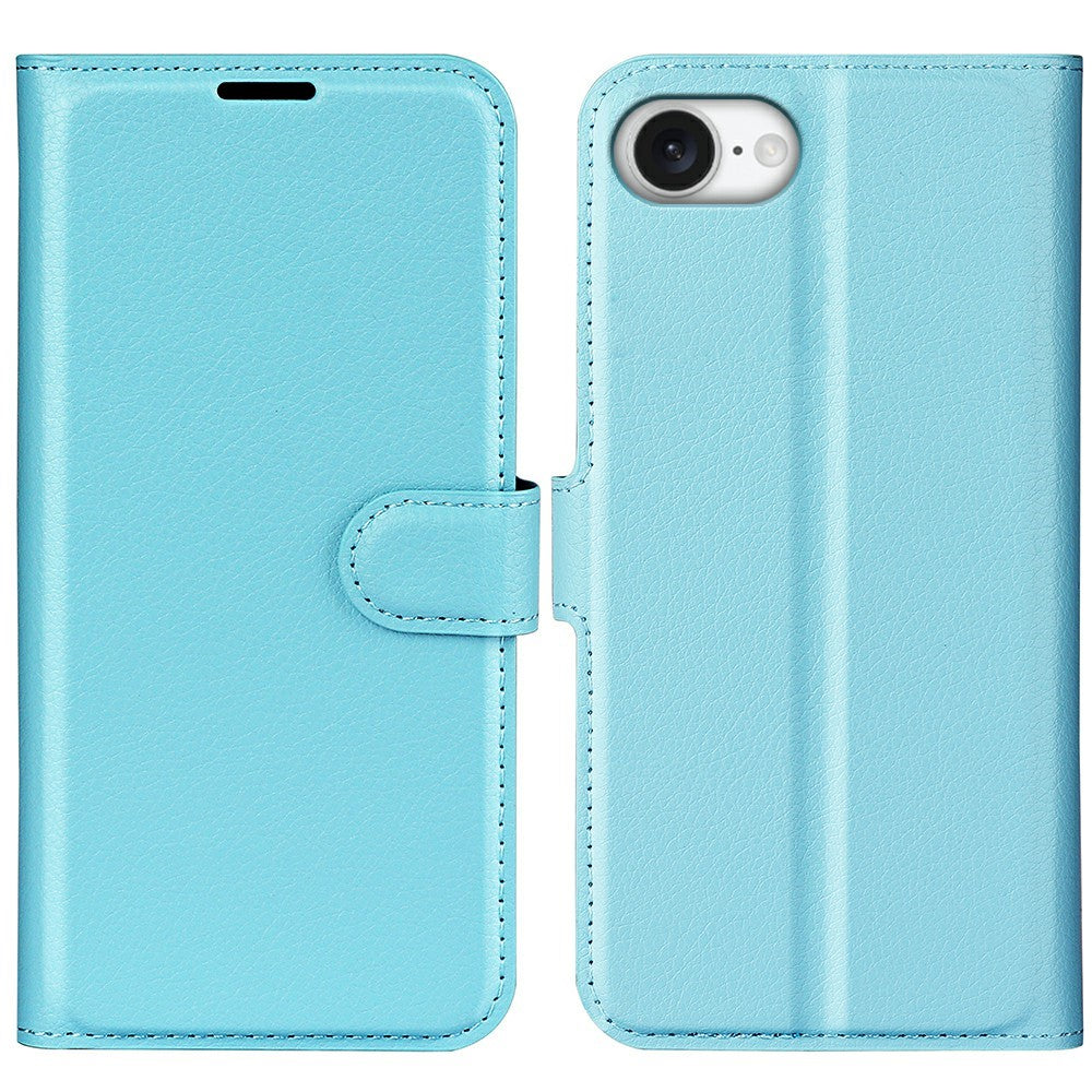 For iPhone 17e / 16e Case Litchi Texture Shockproof Leather Wallet Phone Cover