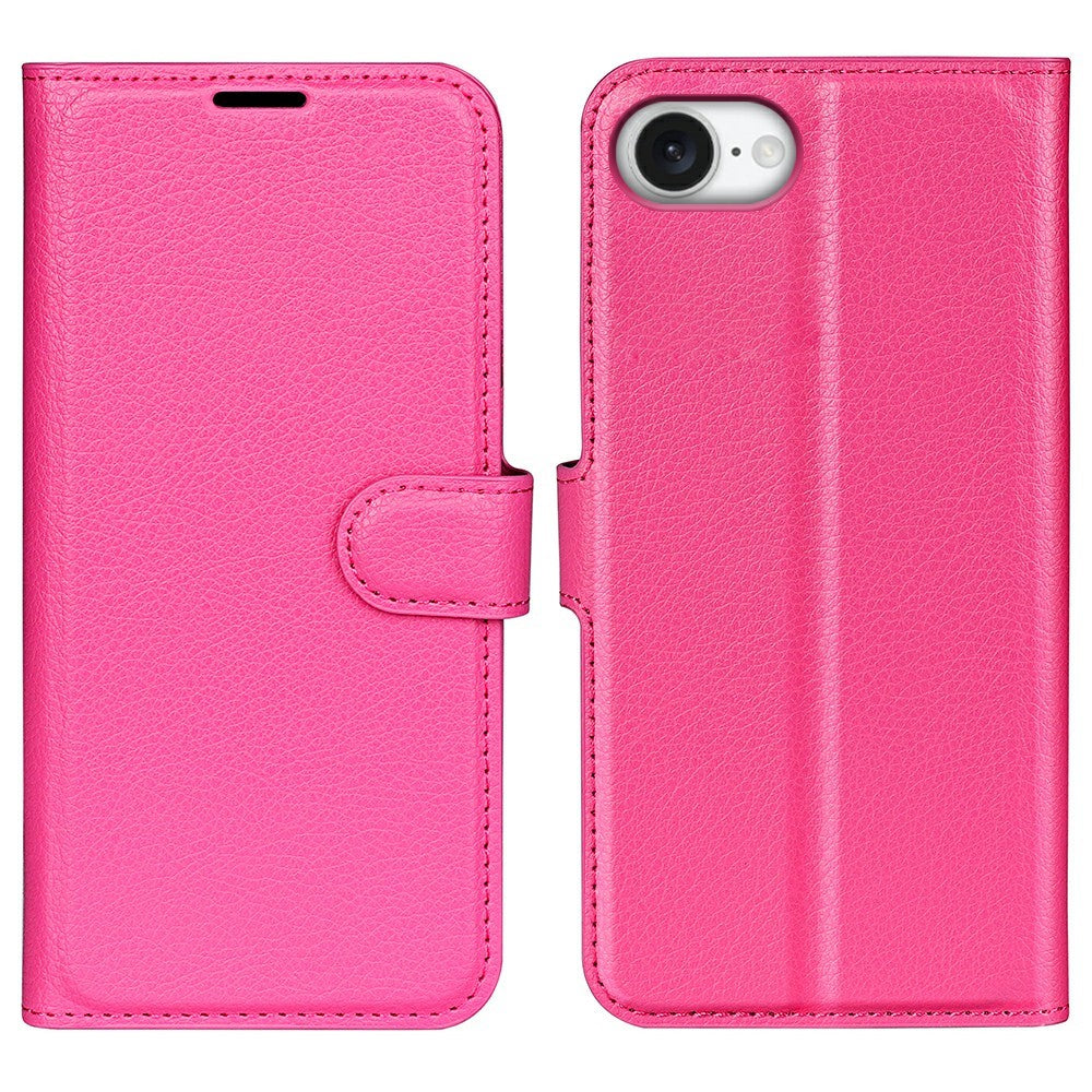 For iPhone 17e / 16e Case Litchi Texture Shockproof Leather Wallet Phone Cover