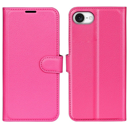 For iPhone 17e / 16e Case Litchi Texture Shockproof Leather Wallet Phone Cover