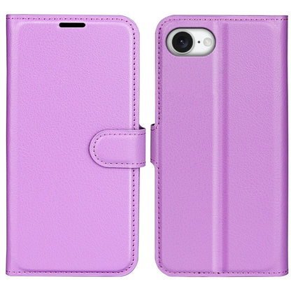 For iPhone 17e / 16e Case Litchi Texture Shockproof Leather Wallet Phone Cover