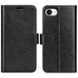 For iPhone 17e / 16e Wallet Case Crazy Horse Texture Stand Leather Phone Cover