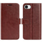 For iPhone 17e / 16e Wallet Case Crazy Horse Texture Stand Leather Phone Cover