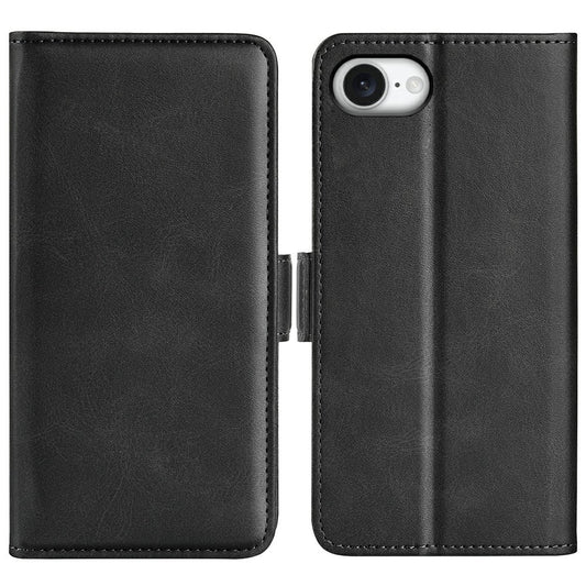 For iPhone 17e / 16e Stand Case Calf Texture Leather Wallet Phone Cover