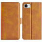 For iPhone 17e / 16e Stand Case Calf Texture Leather Wallet Phone Cover