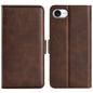 For iPhone 17e / 16e Stand Case Calf Texture Leather Wallet Phone Cover