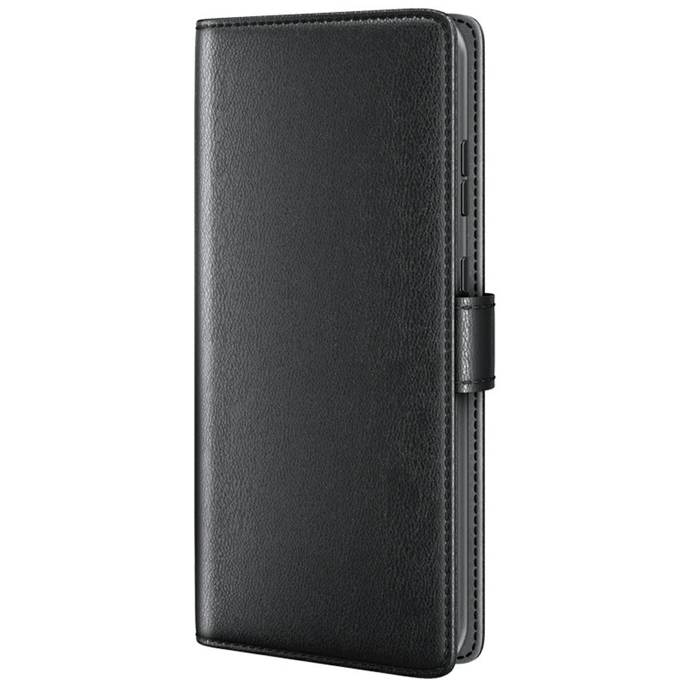 For iPhone 17e / 16e Case Genuine Split Leather Phone Cover with Wallet Stand