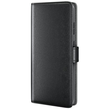 For iPhone 17e / 16e Case Genuine Split Leather Phone Cover with Wallet Stand