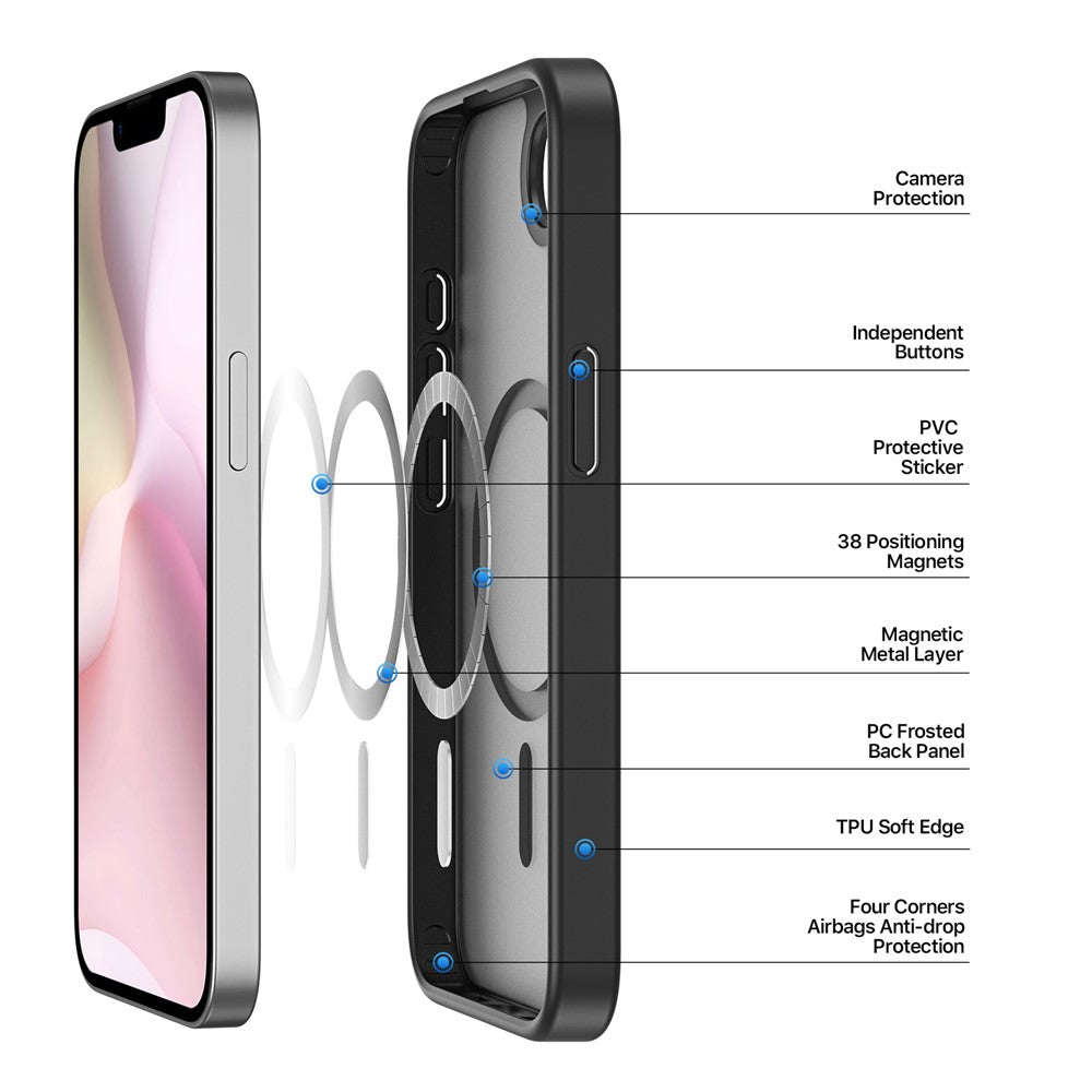 DUX DUCIS For iPhone 17e / 16e Case  Yind Series PC+TPU Phone Cover Compatible with MagSafe