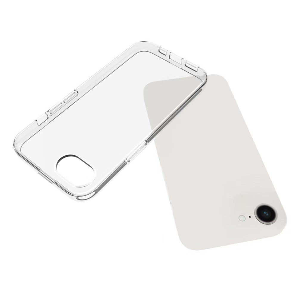 For iPhone 17e / 16e Case Anti-Fingerprint Crystal Clear TPU Phone Cover